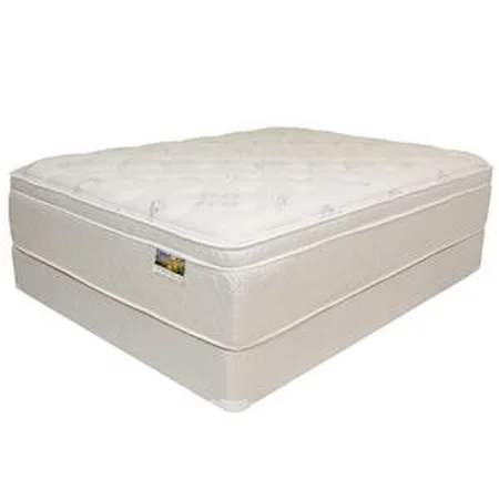 Queen Offset Coil Euro Top Mattress with Gel Infused Lumbar Support